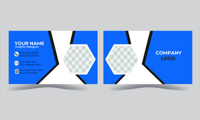 Modern and simple business card design.Modern Business Card - Creative and Clean Business Card Template.