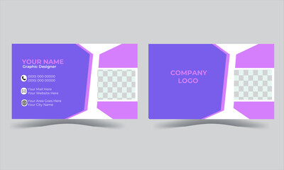 Modern and simple business card design.Modern Business Card - Creative and Clean Business Card Template.