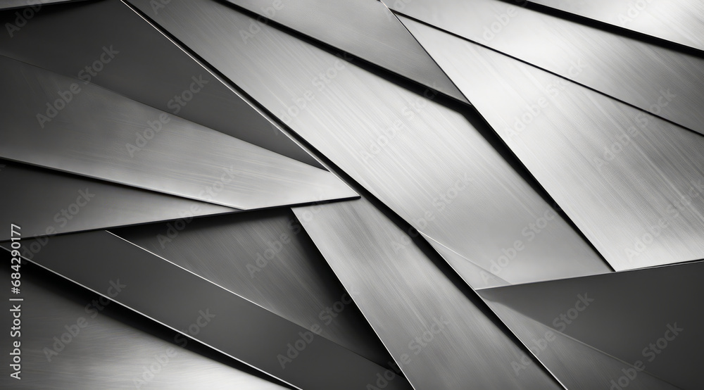 Wall mural brushed metal texture with a neat geometric diagonal lines pattern.