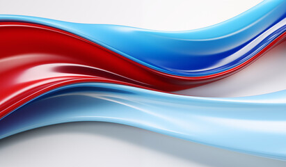 Abstract background colorful swish wave, red blue white colors