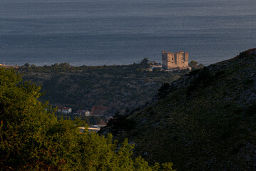 The Nehaj fortress, the medieval building on the hill above Senj, Croatia