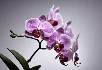 Obraz premium orchid tree flower in minimal style