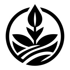 generic logo design vector art silhouette black