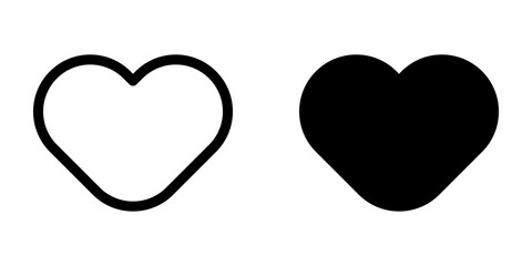 Heart icon. flat design vector illustration for web and mobile