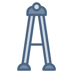 Ladder icon or logo illustration filled outline color style. Icons tool color style.