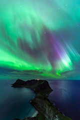 Nordlichter Lofoten Vaeroy