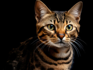 Lukoi Cat Studio Shot Isolated on Clear Background, Generative AI