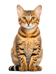 Obraz premium Malayan Cat Studio Shot Isolated on Clear Background, Generative AI