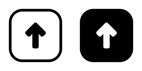 Arrow Up icon. flat design vector illustration for web and mobile