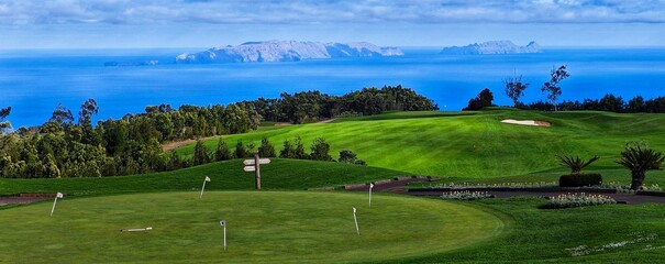 Green fields for golf playing
