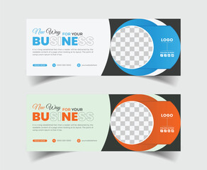 social media banner posts, advertising design, and fully customizable social media cover vector templates