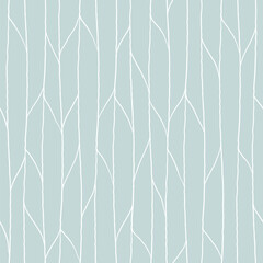 dusty blue background with abstract vertical lines. light seamless pattern in cold colors.