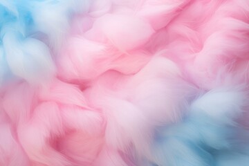 Delicate fluffy pink cotton candy, sweet airy edible cotton.