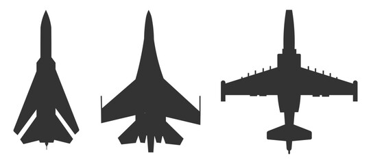 Fighter jet icon. Target plane vector ilustration.