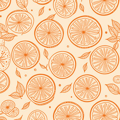 Lemon Background. Tropical fruit. Sketch. Doodle. Perfect for summer design.