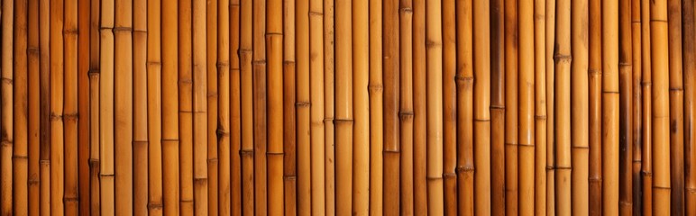 Fototapeta premium Wilted bamboo stems. Bamboo enclosure, adorned scenic composition. Bamboo surface.