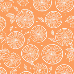 Lemon Background. Tropical fruit. Sketch. Doodle. Perfect for summer design.