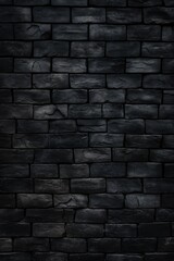 Black brick wall background