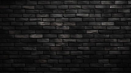 Black brick wall background