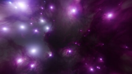 Abstract Purple Nebula background