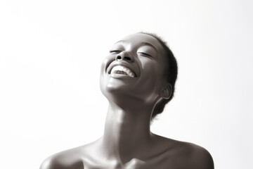 Obraz premium portrait of a woman, black-white
