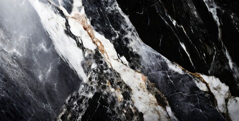 Raw Black Calacatta Marble Background - Ultra High-Resolution
