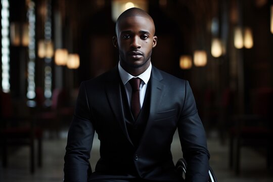 Disabled Businessman Empowering Inclusive Workplace. A Wheelchair User Leading with Success