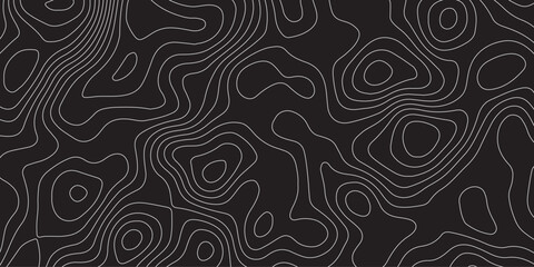 Fototapeta premium Abstract background of the topographic contours map with geographic line map .Imitation of a geographical mountain reliefs background .vector illustration of topographic line contour map design .