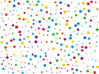 Luxury Rainbow Square Confetti