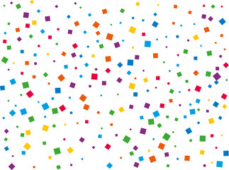 Luxury Rainbow Square Confetti