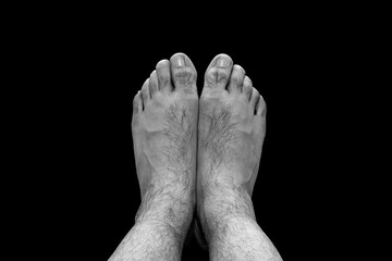 Fototapeta premium Feet of a man