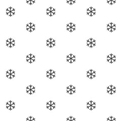 Snowflakes on a white background, seamless pattern. New Year party background.