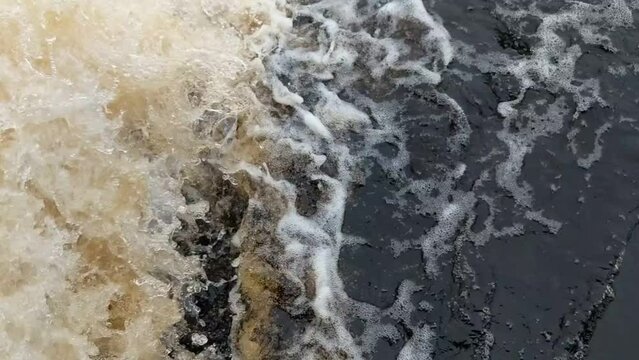 turbulent water