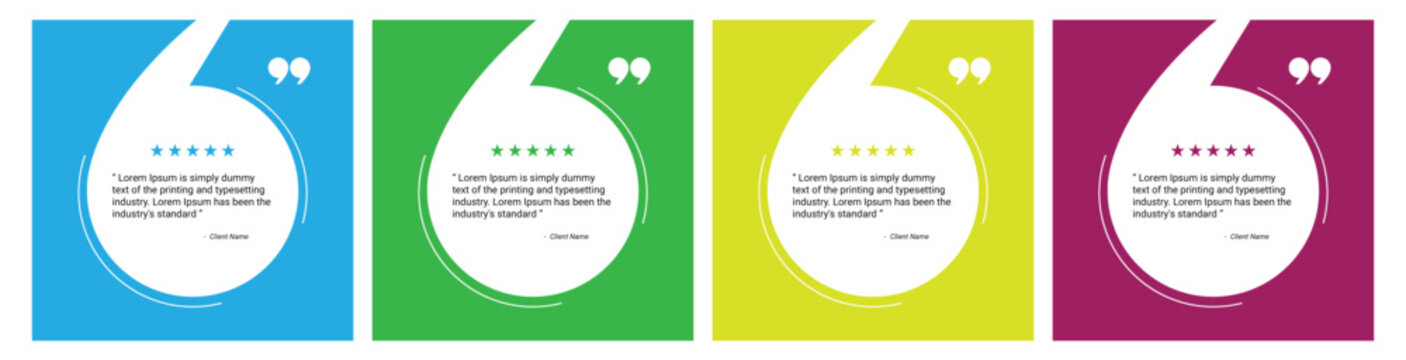Creative client testimonial social media post design. Customer service feedback review social media post