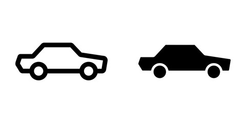 Car icon. flat design vector illustration for web and mobile