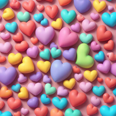 Soft and Squishy Heart Background Wallpaper