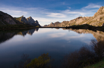Fototapeta premium Valle del Lago, a glacial lake in Somiedo Natural Park, Asturias, Spain