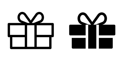 gift icon. flat design vector illustration for web and mobile