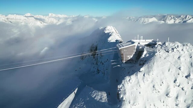 Skiing in Switzerland 2961 meters, above Andermatt