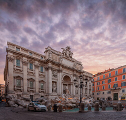 Trevi Fountain (Fontana di Trevi) in Rome, Italy. Trevi is the most famous fountain in Rome....