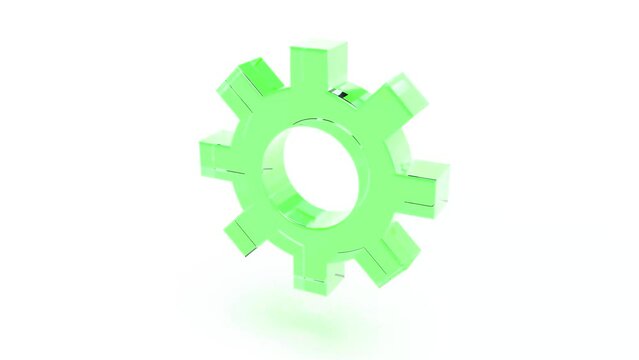 Color glass Gear intro able to loop