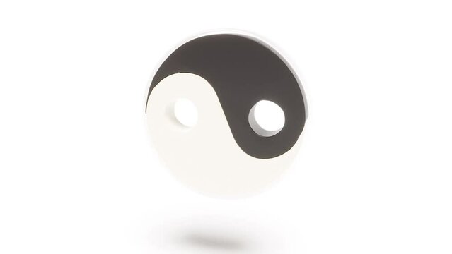 Yin yang sign intro able to loop seamless