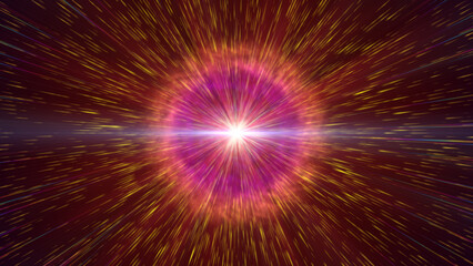 Fototapeta premium Pulsar star light in space