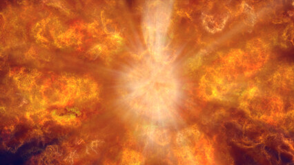 fire flame explosion in space