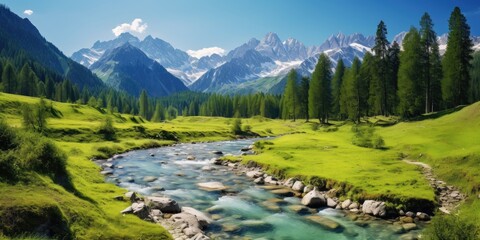 Spectacular Alpine Beauty: A Breathtaking Landscape in Slovenia's Julian Alps
