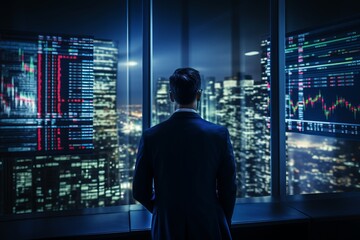 Fototapeta premium Diverse Crypto Traders Analyzing Reports, Fueling Growth in the Digital Currency Market