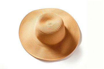 Fototapeta na wymiar straw hat, a chic accessory for women seeking a blend of beauty and sunshade during holidays.