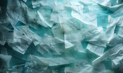 Creative background with a pronounced crumpled paper structure.