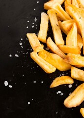 potato, food, chips, snack, fried, french, fries, meal, french fries, fast, white, isolated, lunch, fry