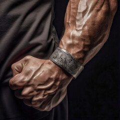 Muscles, Bodybuilding, Fitness, Menpower with AI